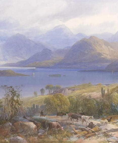 Джеймс Барелл Смит (1822-1897). В Озерном краю. Англия. 1865 г.