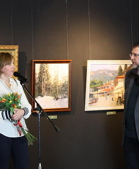 Открытие персональной Выставки художницы Ольги Кузьминой.