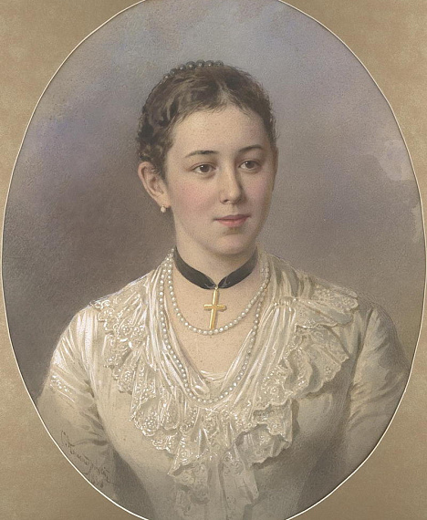 Александровский Степан Федорович (1843-1906). Женский портрет. 1880 г.
