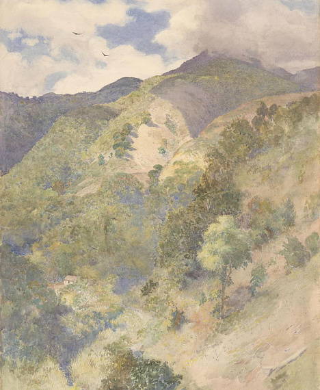 Джозеф Киркпатрик (1872-- ок.1930). Пик Кэтрин в горах Честера. Йель, Англия. 1903 г.