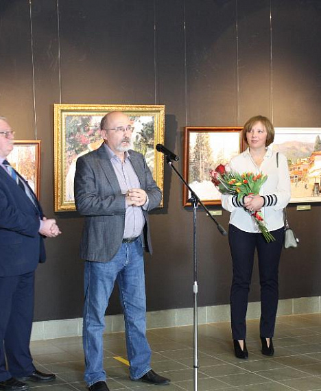 Открытие персональной выставки Ольги Кузьминой в МВК Академии Андрияки.