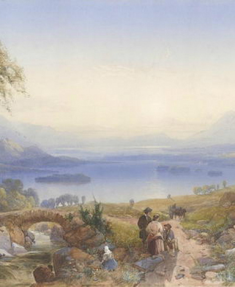 Джеймс Барелл Смит (1822-1897). Озеро Дервент в Лейк-Дистрикт. Англия. 1865 г.